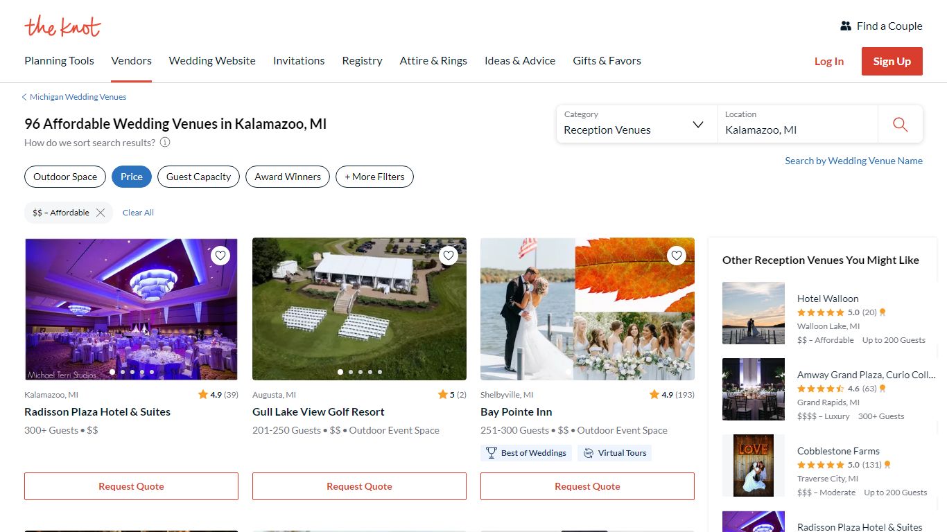 Affordable Wedding Venues in Kalamazoo, MI - The Knot